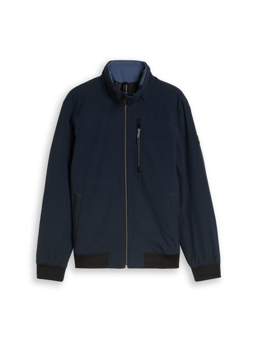 Blouson Jacke mit verstaubarer Kapuze