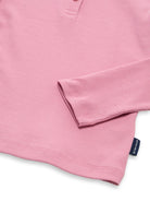 Henley Langarmshirt mit Rippstruktur