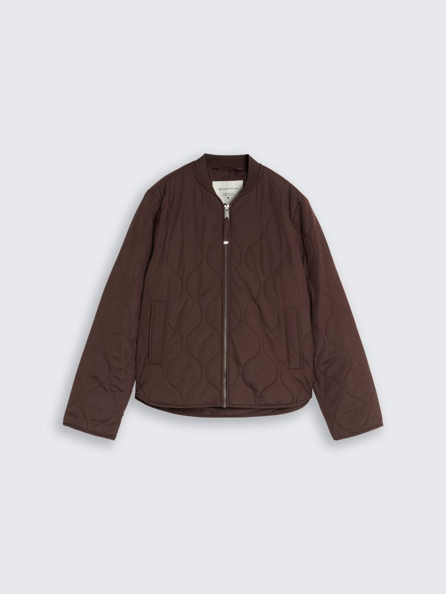 Steppjacke mit Bomberkragen