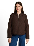 Steppjacke mit Bomberkragen