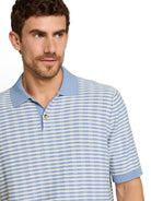 Strick-Poloshirt mit Streifenmuster