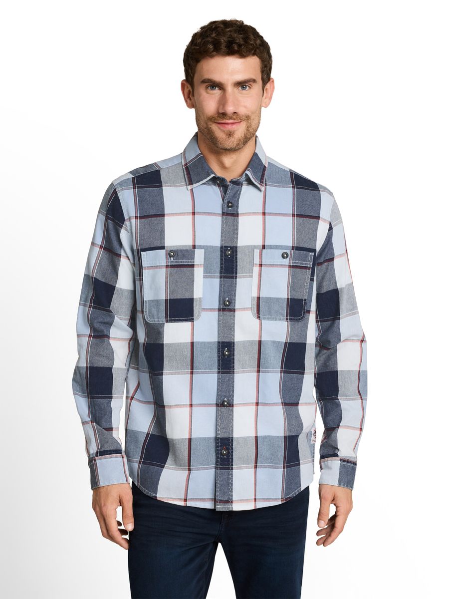 Regular Fit Hemd im Washed-Look