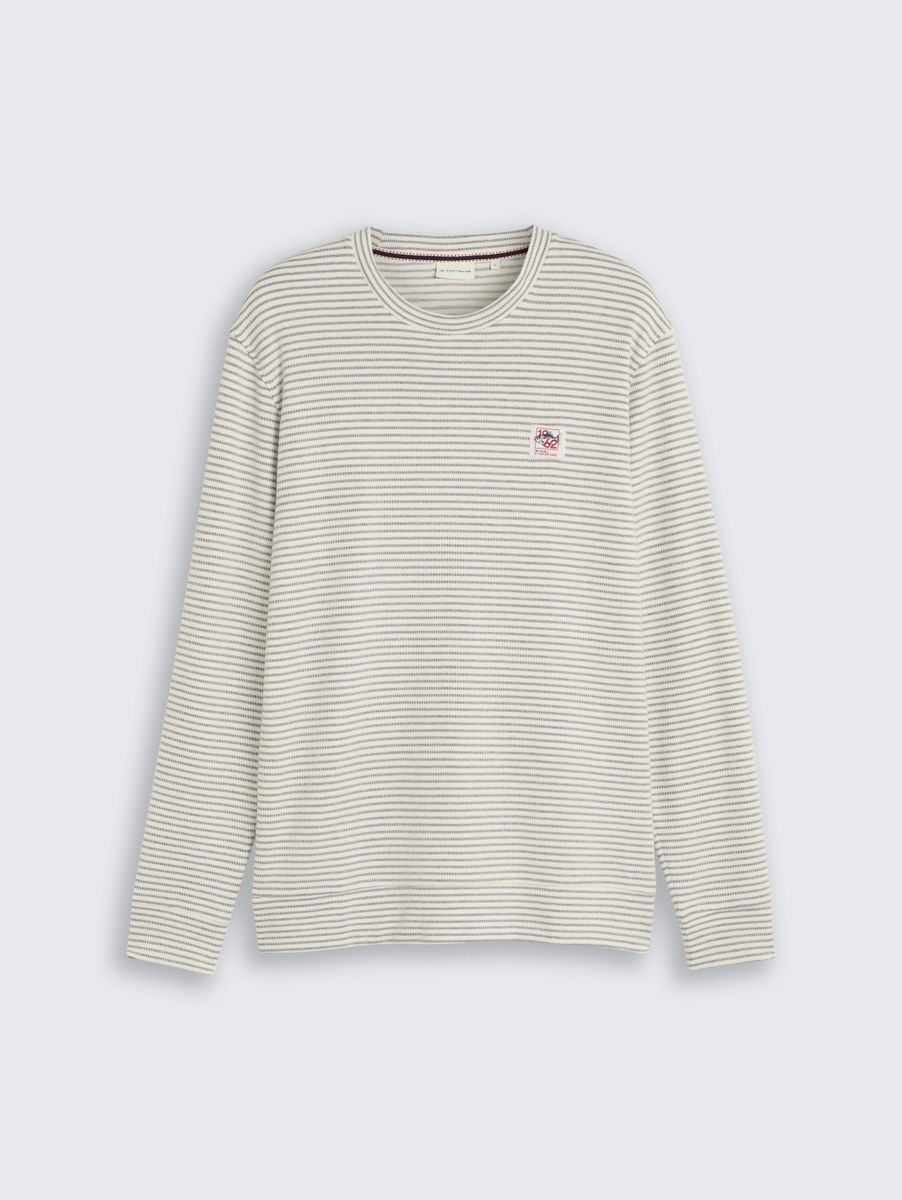 Langarmshirt mit Streifenmuster