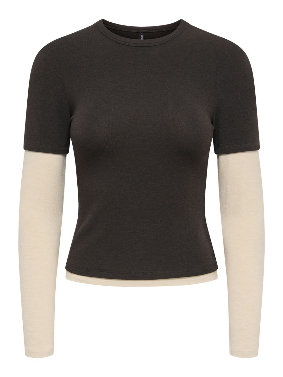 ONLDUBLA L/S DOUBLE TOP JRS