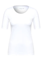 Basic T-Shirt mit Rundhals in Unifarbe