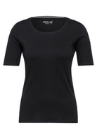 Basic T-Shirt mit Rundhals in Unifarbe
