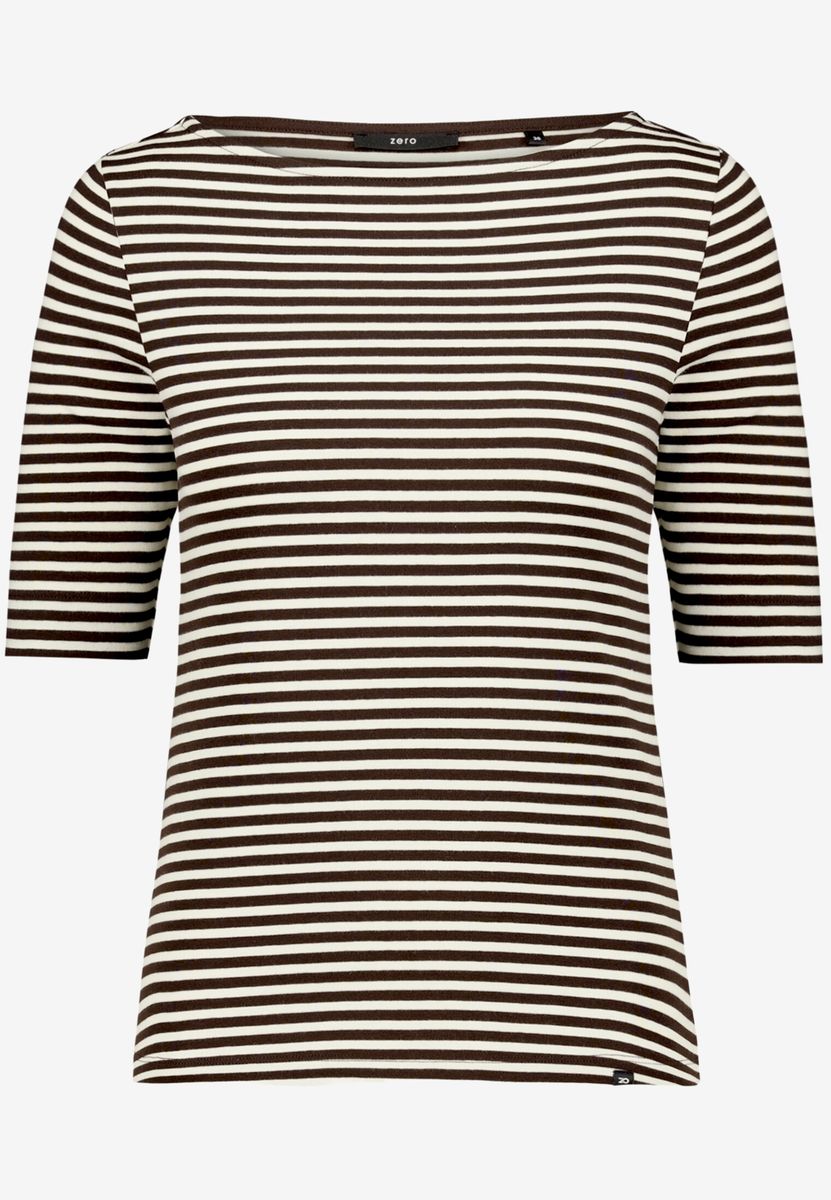 Ringelshirt  mit U-Boot Ausschnitt