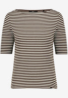 Ringelshirt  mit U-Boot Ausschnitt
