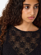 NMRILEY L/S LACE TOP JRS
