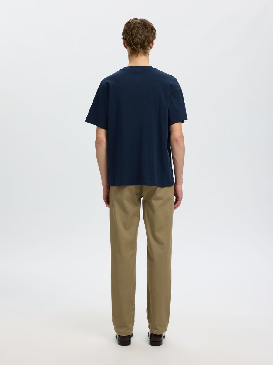 SLMTAJ MID WGT PEACH SS O-NECK TEE NOOS