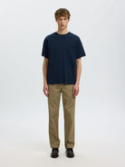 SLMTAJ MID WGT PEACH SS O-NECK TEE NOOS