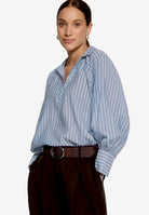 Gestreifte Bluse  mit Hemdkragen