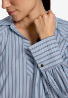 Gestreifte Bluse  mit Hemdkragen