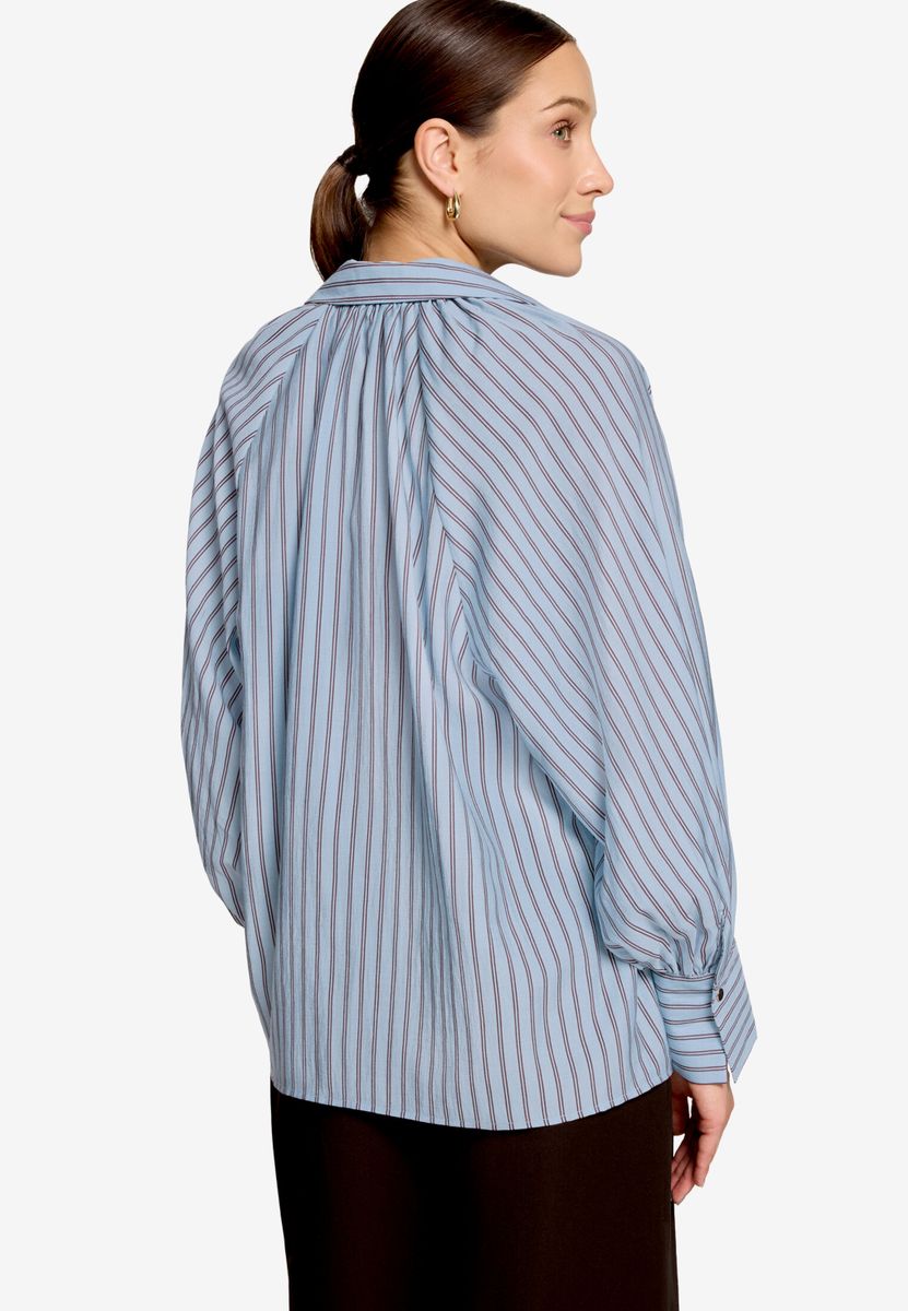 Gestreifte Bluse  mit Hemdkragen