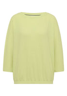 3/4-Arm Shirt mit Waffelstruktur