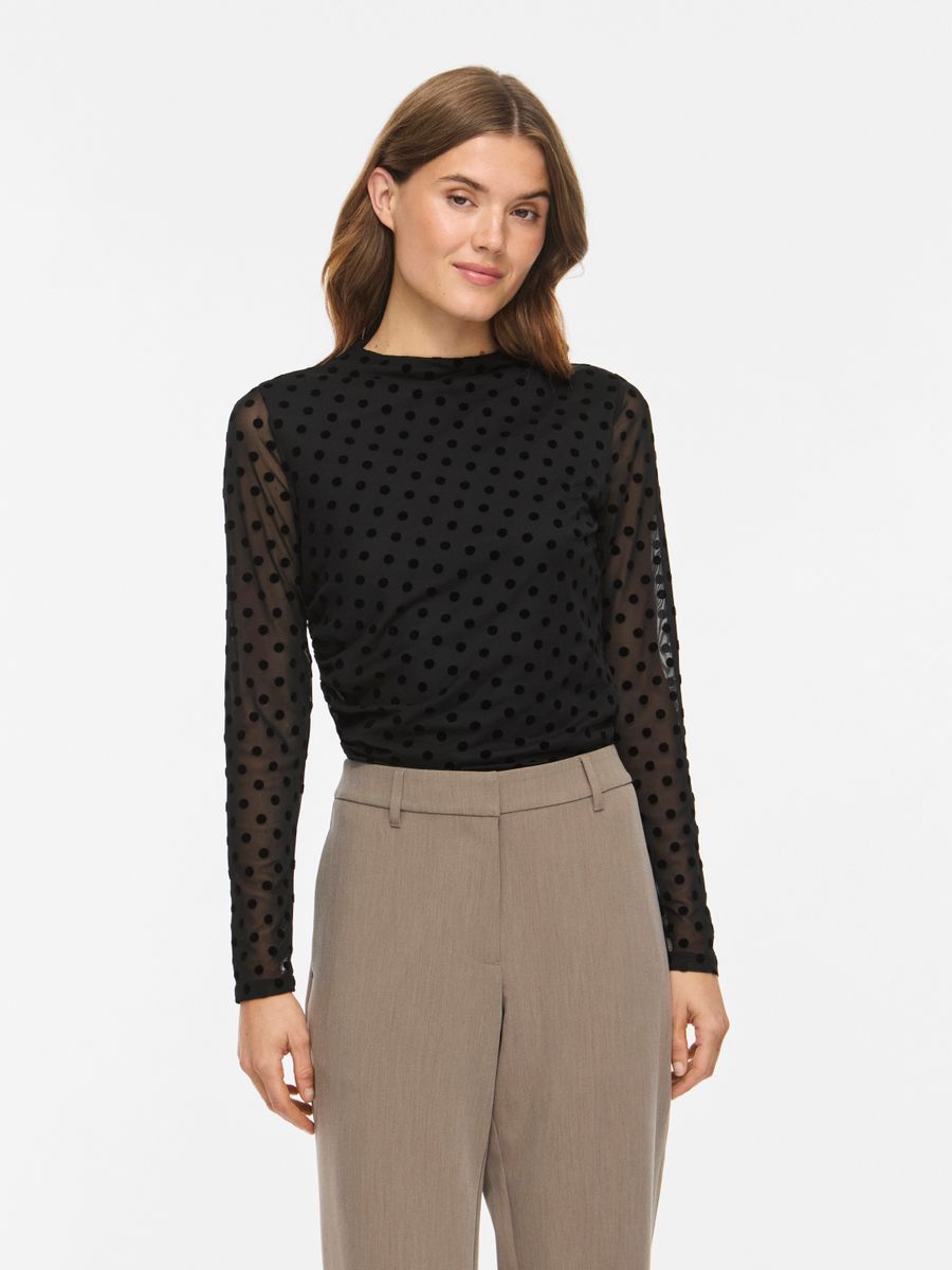 VIRIKKE L/S FUNNEL NECK TOP - NOOS