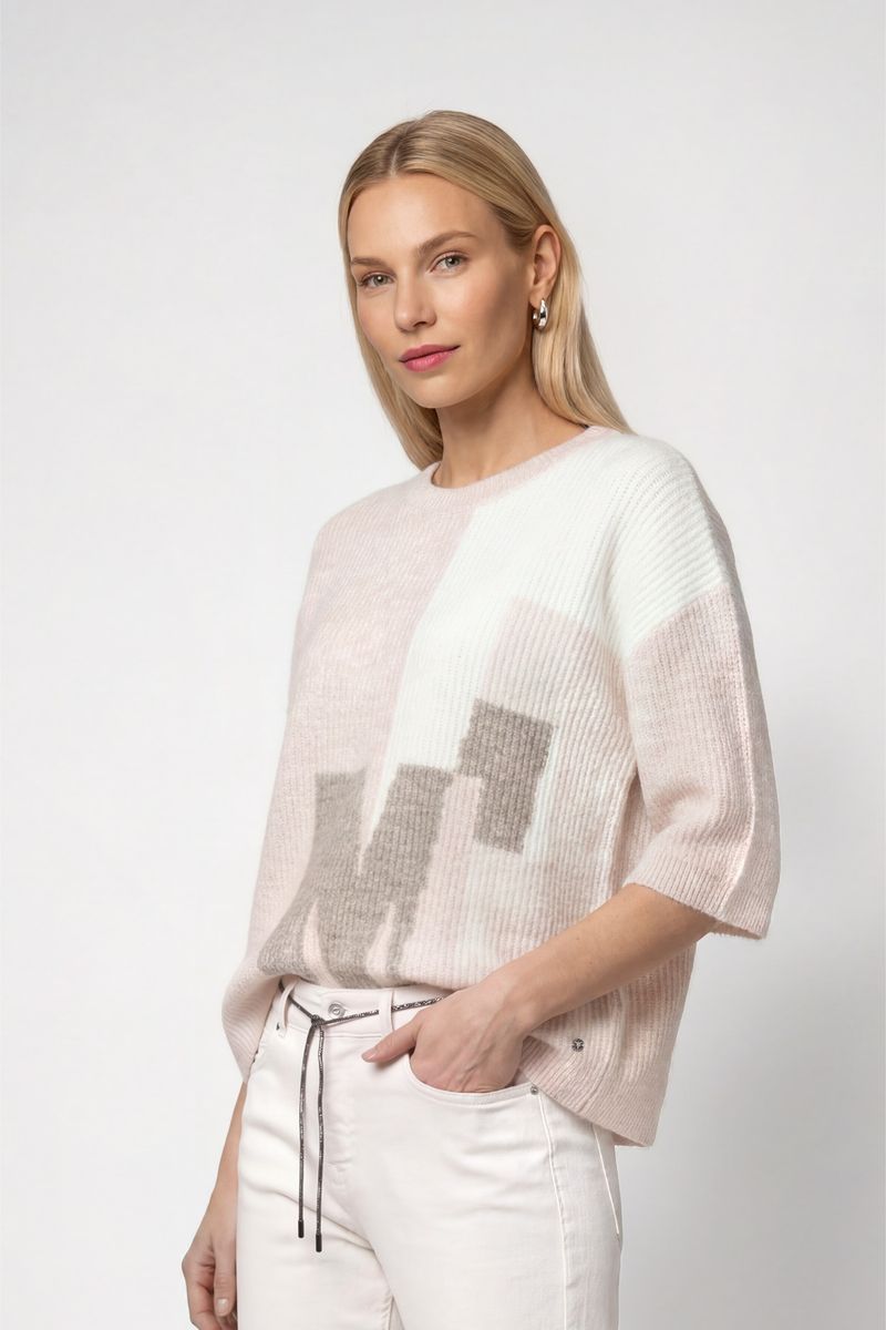 Strickpullover mit Intarsie-Design