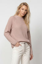 Strickpullover mit Stehkragen