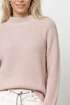 Strickpullover mit Stehkragen