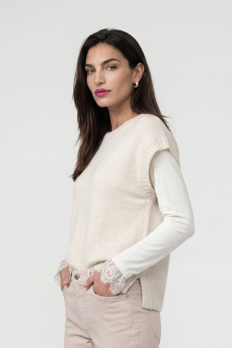 D-Pullover kurz Arm - monari GmbH - 809904