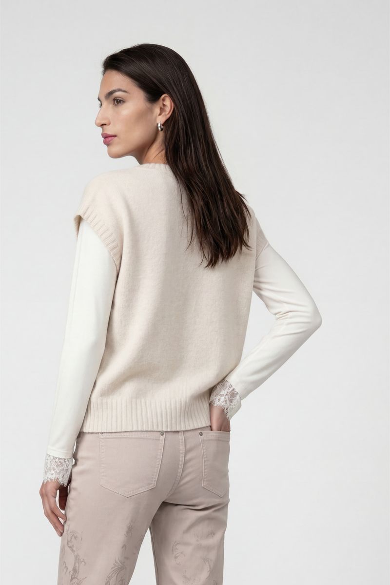 D-Pullover kurz Arm - monari GmbH - 809904