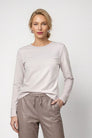 Langarmshirt mit Strassdetails