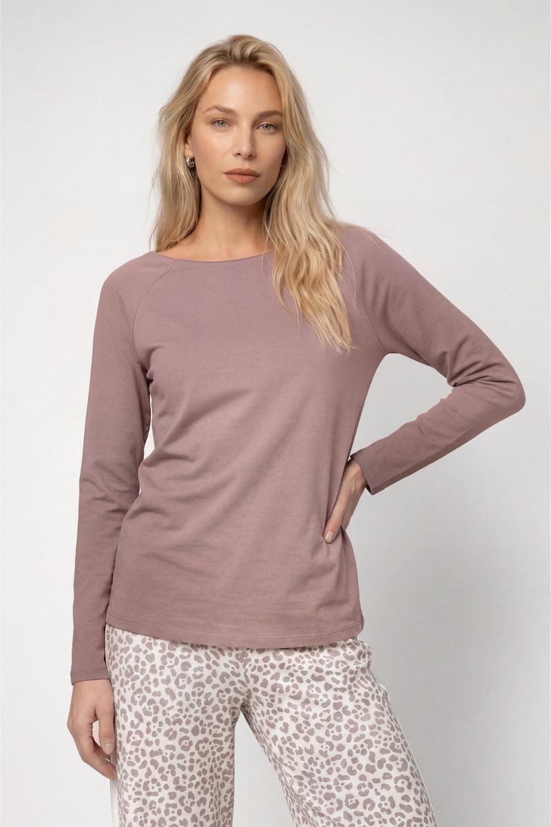 Basic-Langarmshirt