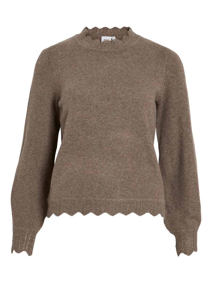 VINIKOLINA O-NECK L/S KNIT TOP - NOOS