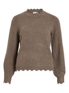 VINIKOLINA O-NECK L/S KNIT TOP - NOOS