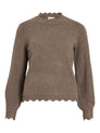 VINIKOLINA O-NECK L/S KNIT TOP - NOOS