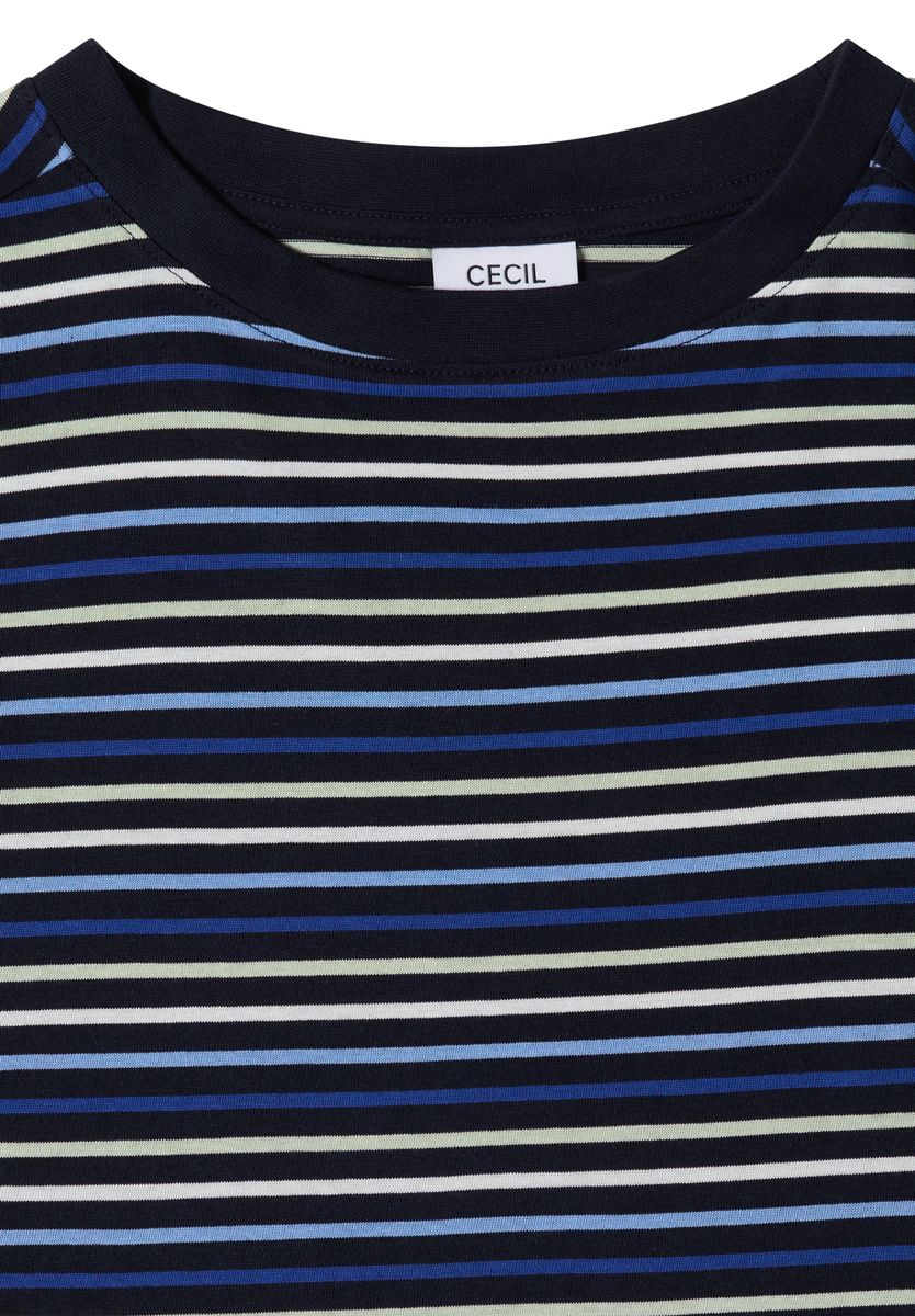 T-Shirt mit Multicolor Streifen