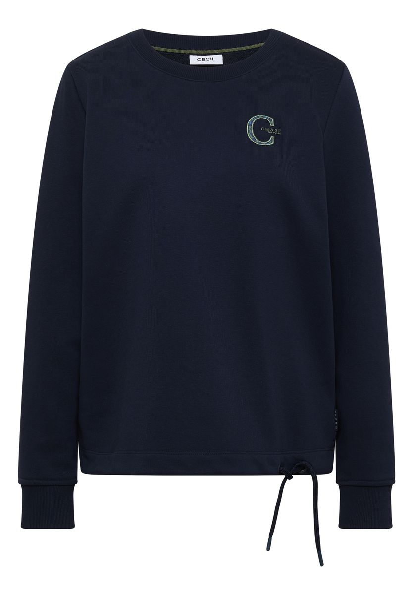Sweatshirt mit Rundhals und Tunnelzug