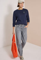 Sweatshirt mit Rundhals und Tunnelzug