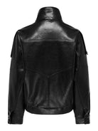 JDYRAYE PU OVERSIZED BOMBER JACKET PNT