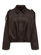 ONLMOON-STINA FAUX SUEDE BOMBER PNT NOOS