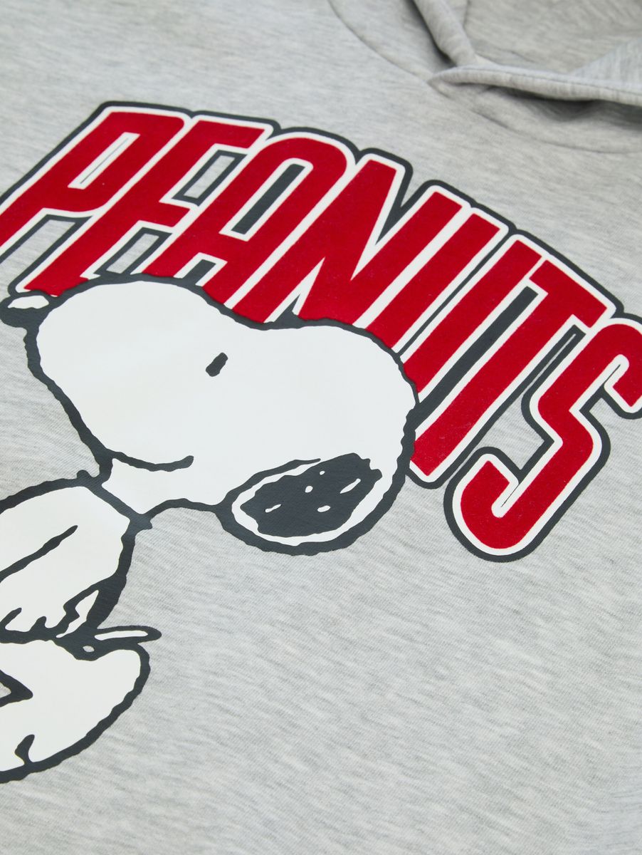 Oversize Hoodie Sweatshirt mit Snoopy-Print