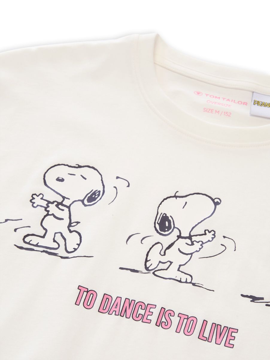 Oversize T-Shirt mit Snoopy-Print