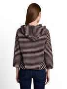 Hoodie Langarmshirt mit Kordelzug