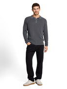 Strick-Poloshirt im Washed-Look