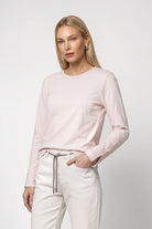 Langarmshirt mit Strassdetails