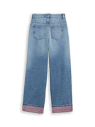 Wide Leg Jeans mit Turn-Up