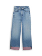 Wide Leg Jeans mit Turn-Up