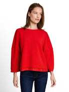 Loose Fit Sweatshirt mit 7/8-Arm