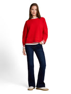 Loose Fit Sweatshirt mit 7/8-Arm
