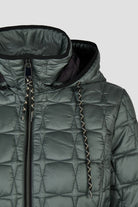 Sandwich-Steppjacke mit Kapuze