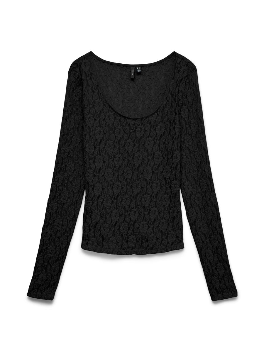 VMFLORA LS 2-WAY LACE TOP JRS NOOS