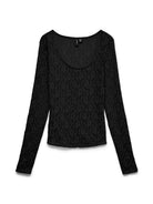 VMFLORA LS 2-WAY LACE TOP JRS NOOS