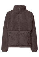 Teddy-Jacke mit Softshelldetails