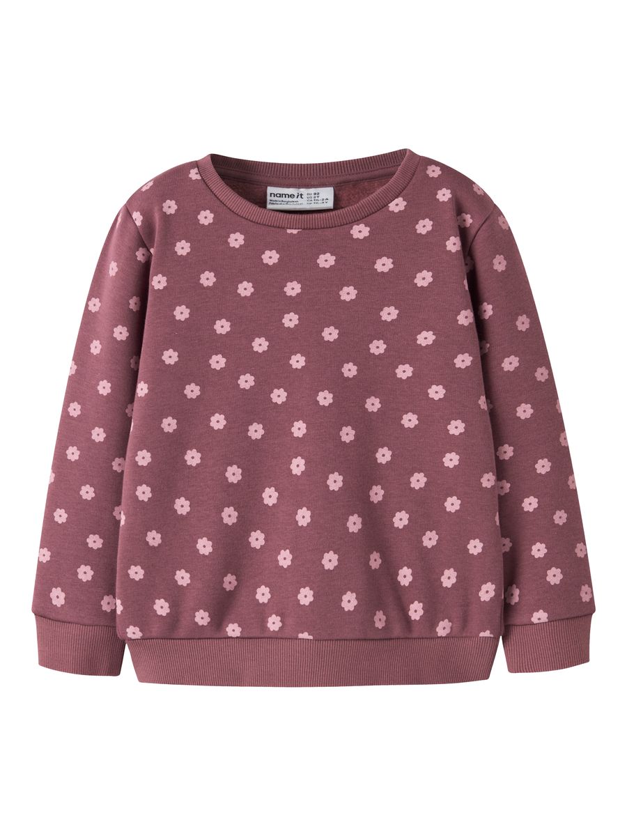 NMFDAVINA LS SWEAT FLEECE BRU NOOS