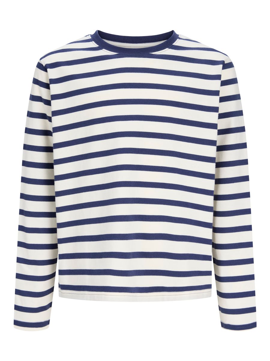 JORNORREBRO STRIPE TEE LS CREW NECK JNR